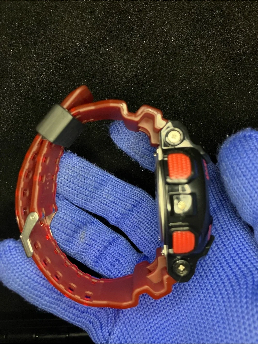 Custom G Shock Red and Black Colorway